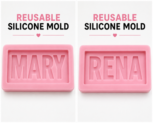 Custom Name Candle & Reusable Mold Option
