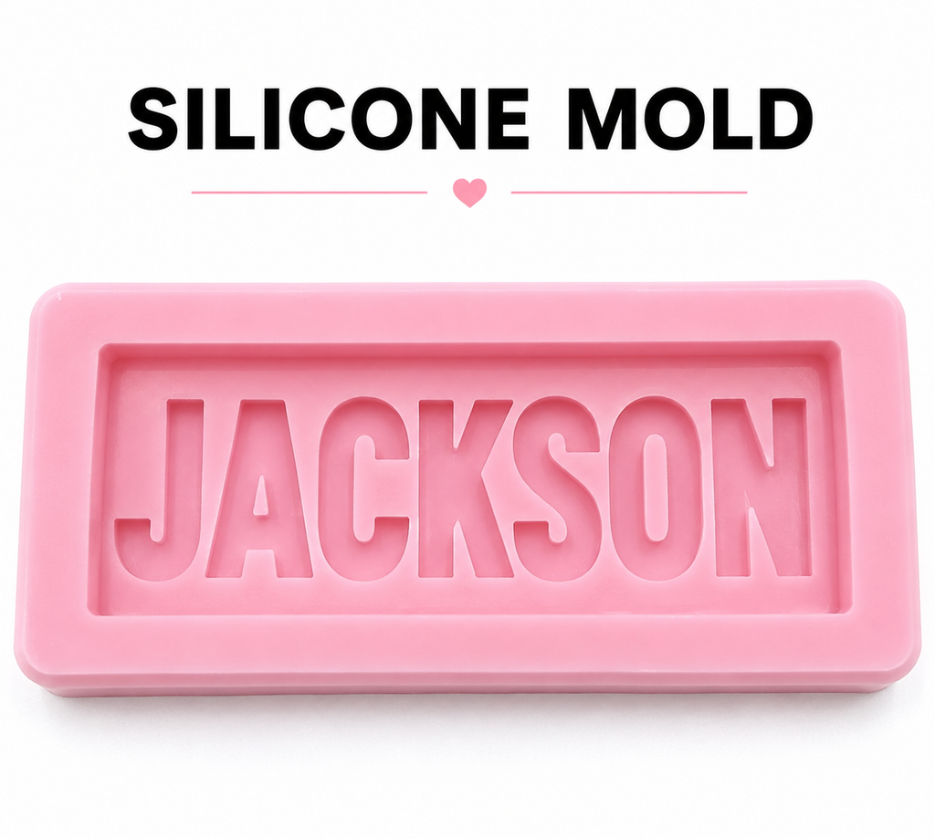 Custom Name Candle & Reusable Mold Option
