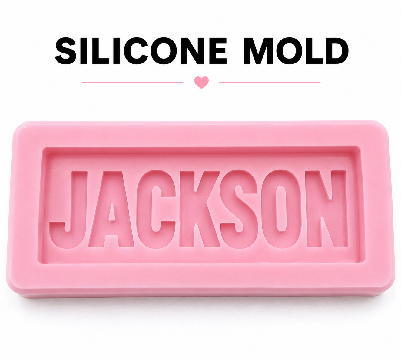 Custom Name Candle & Reusable Mold Option