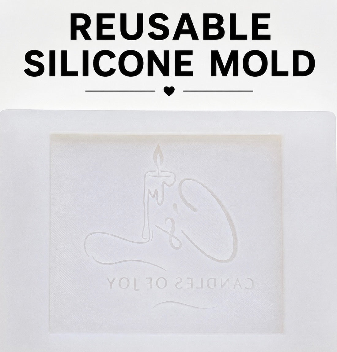 Custom Logo Candle & Reusable Mold Option